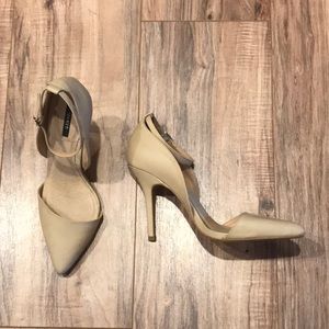 Forever 21 ankle strap nude 9 heel